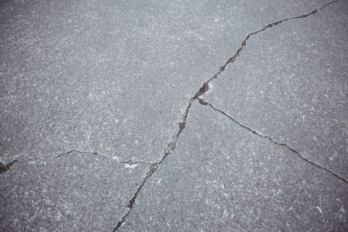 driveway crack